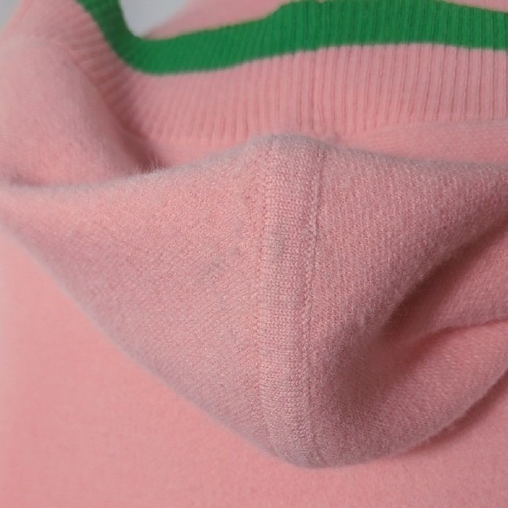 Ivy Storehouse AKA Ivy Leaf Knit Cape Pink Green Alpha Kappa‎ Alpha Sorority XL - Picture 13 of 15